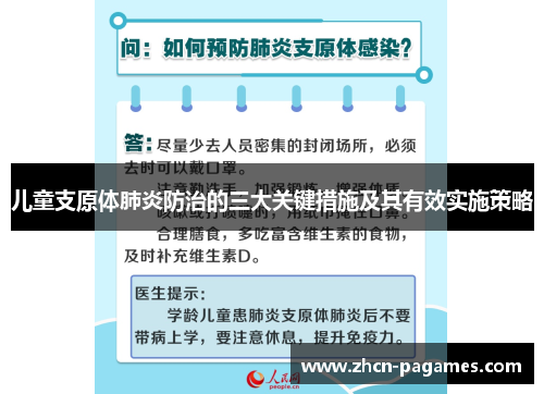 儿童支原体肺炎防治的三大关键措施及其有效实施策略