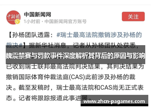 魏震禁赛与罚款事件深度解析其背后的原因与影响